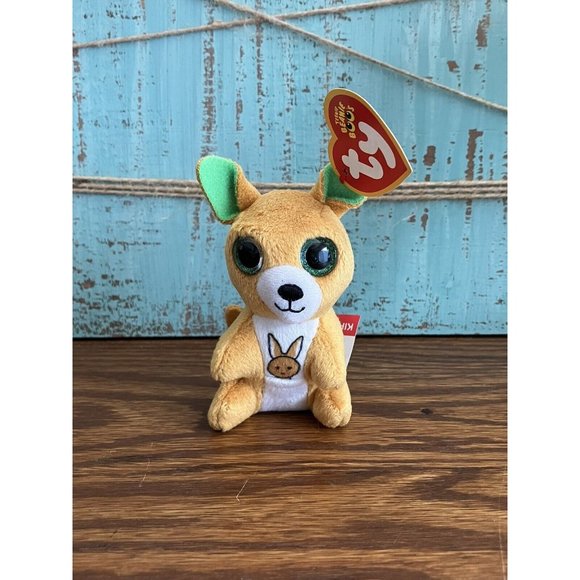 Toys Ty Teenie Beanie Boos Kipper The Kangaroo 221 Mcdonalds Happy